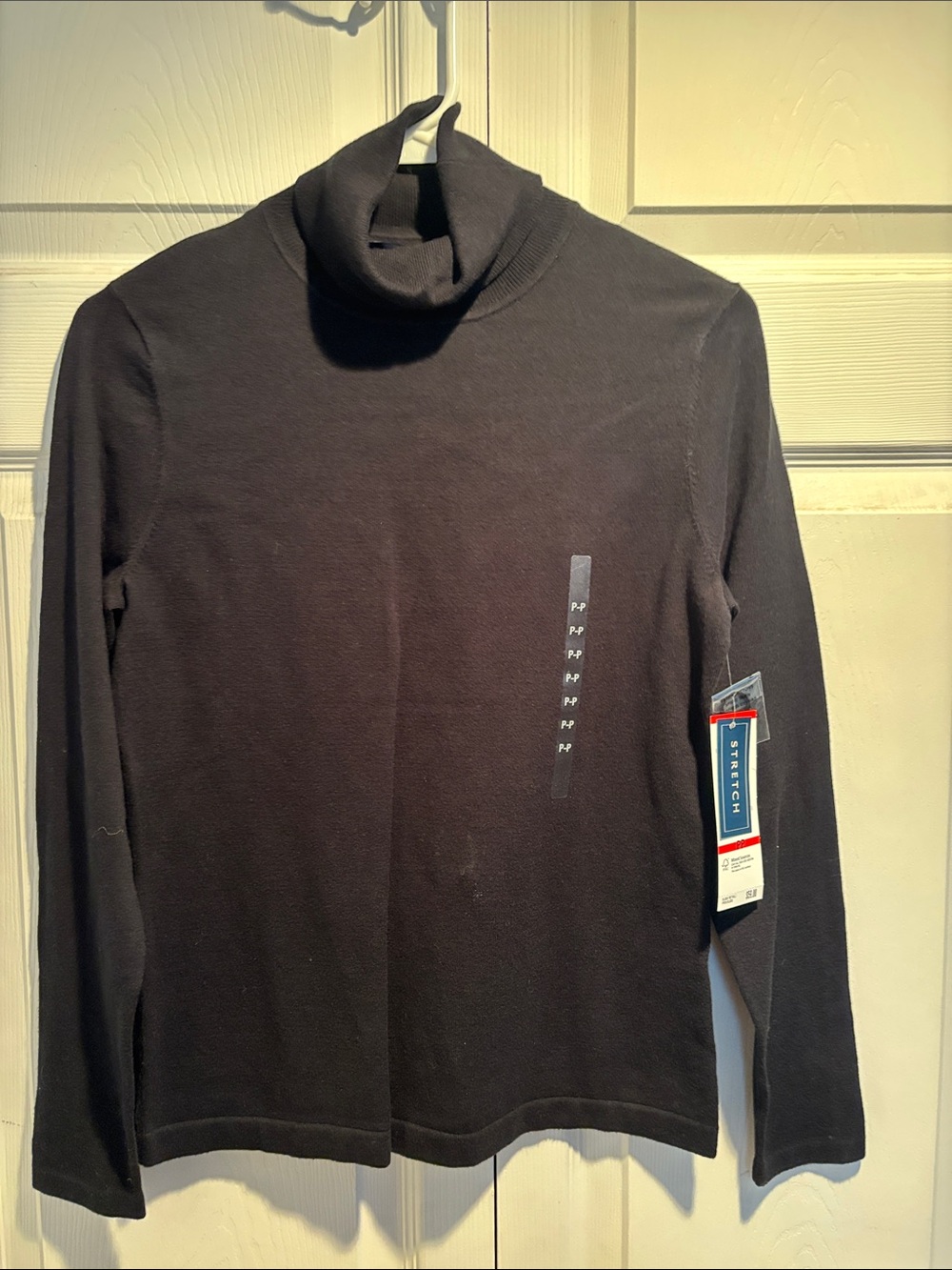 Women’s Black Turtleneck Sweater - Stretch Comfort
